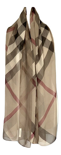 Authentic Burberry pure silk scarf wrap