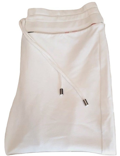 Authentic Burberry white Check sweatpants. SZ/ M