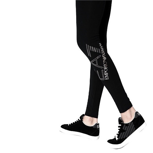  Authentic Emporio Armani Women’s Train Core black Leggings ​ZS S/M
