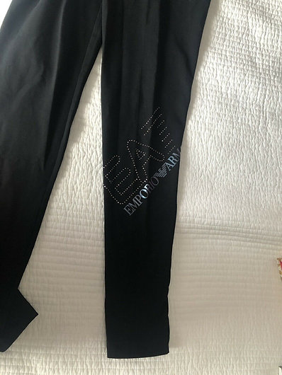  Authentic Emporio Armani Women’s Train Core black Leggings ​ZS S/M