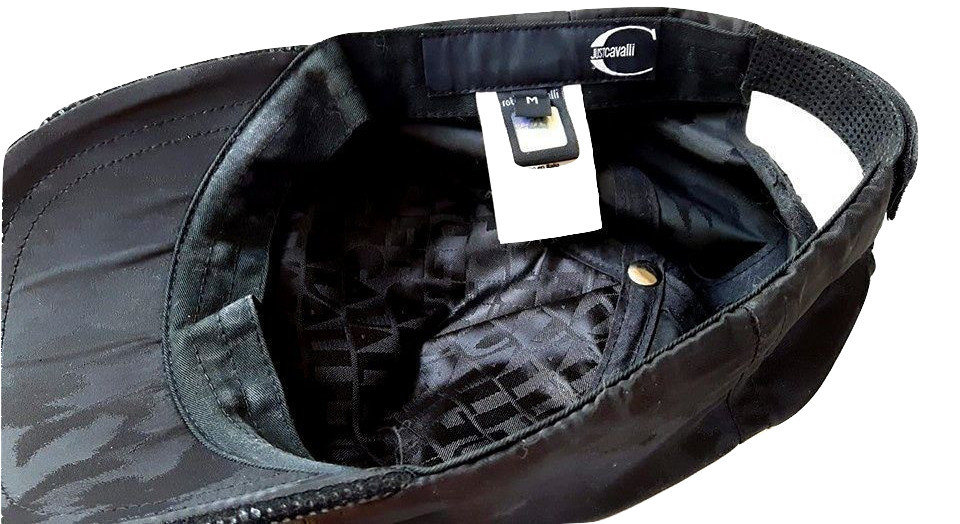 Authentic Just Cvalli women's black hat SZM
