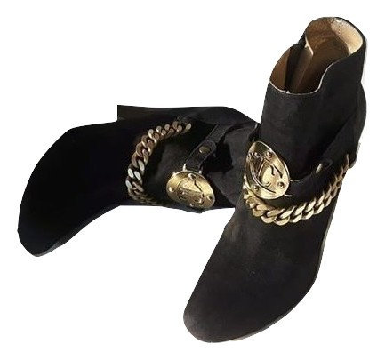 Authentic just cavalli Just Cavalli Black suede s Ankle Boot SZ 37