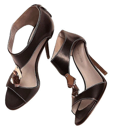 Authentic sergio rossi black&gold sandals SZ 37.5