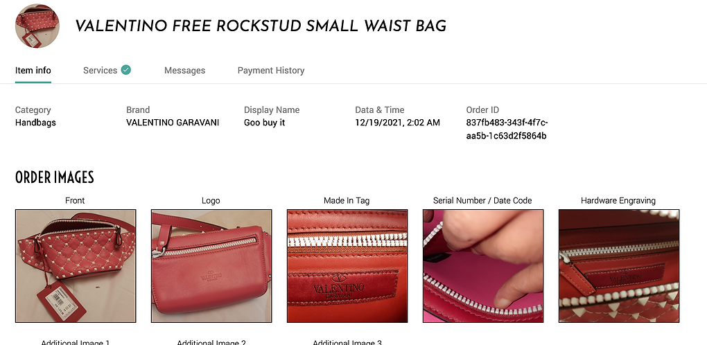  authentic Valentino Pink Belt Bag - Size Small