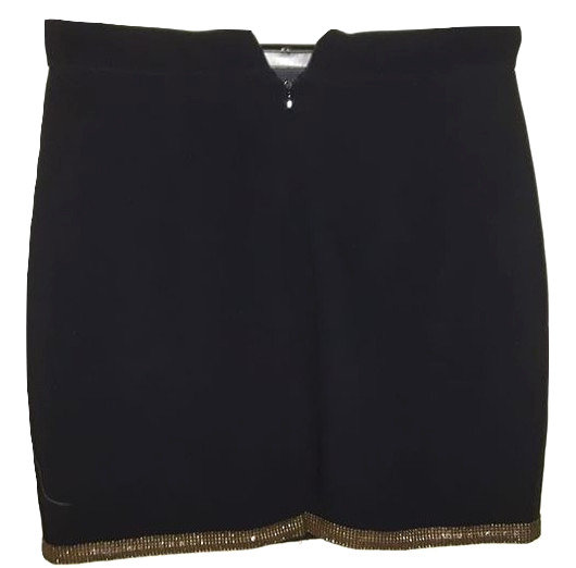 Authentic Elie Tahari Black Crepe Pencil Skirt SZ10/M