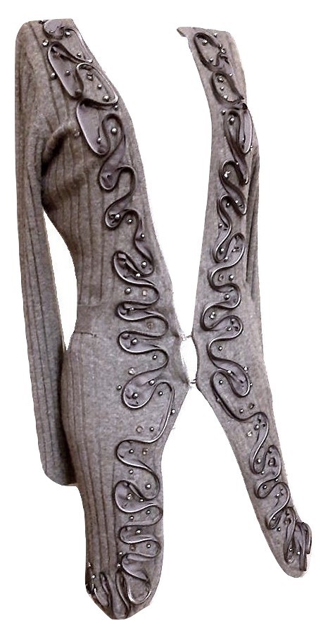 Authentic roccobarorcco women's grey cardigan SZ M