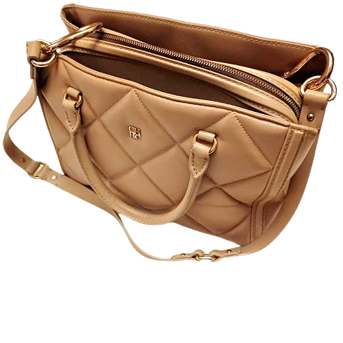 Authentic Carolina Herrera Light Brown Leather Tote bag 