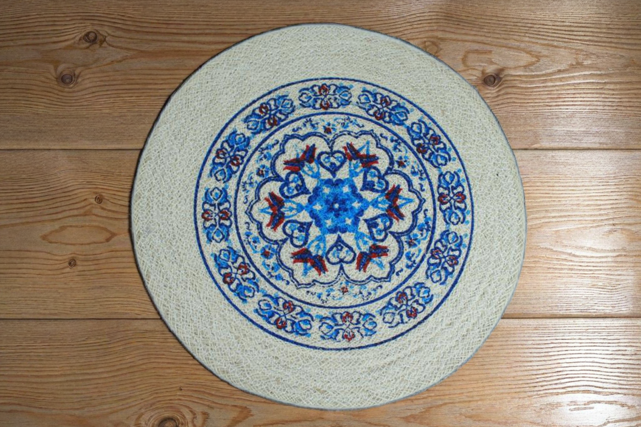 Handcrafted Decorative Round Mat
