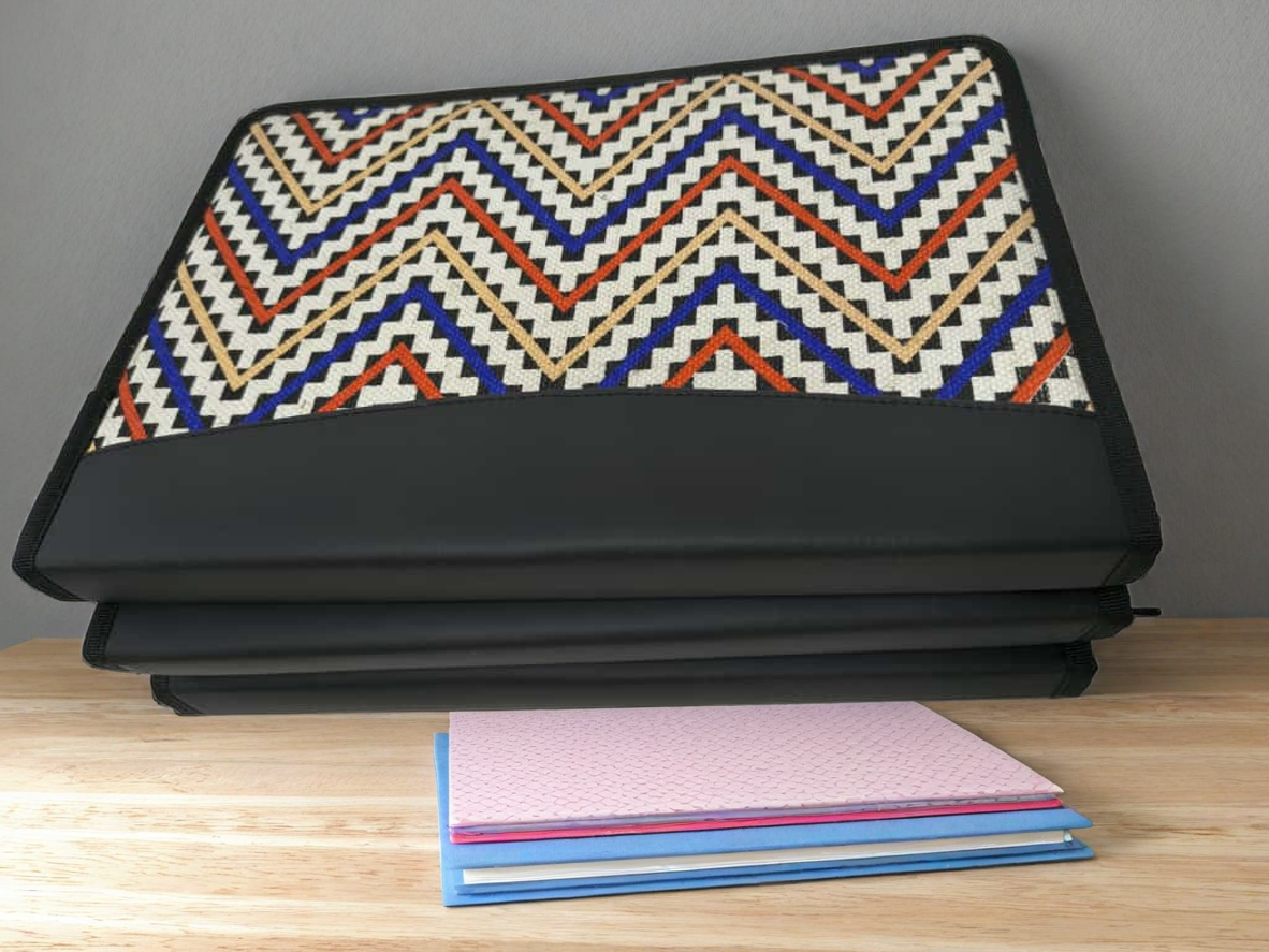 Geometric Patterned Document Folder