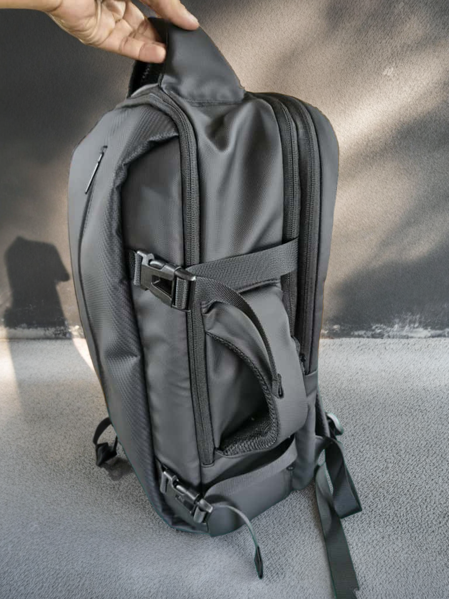 Modern Black Laptop Backpack