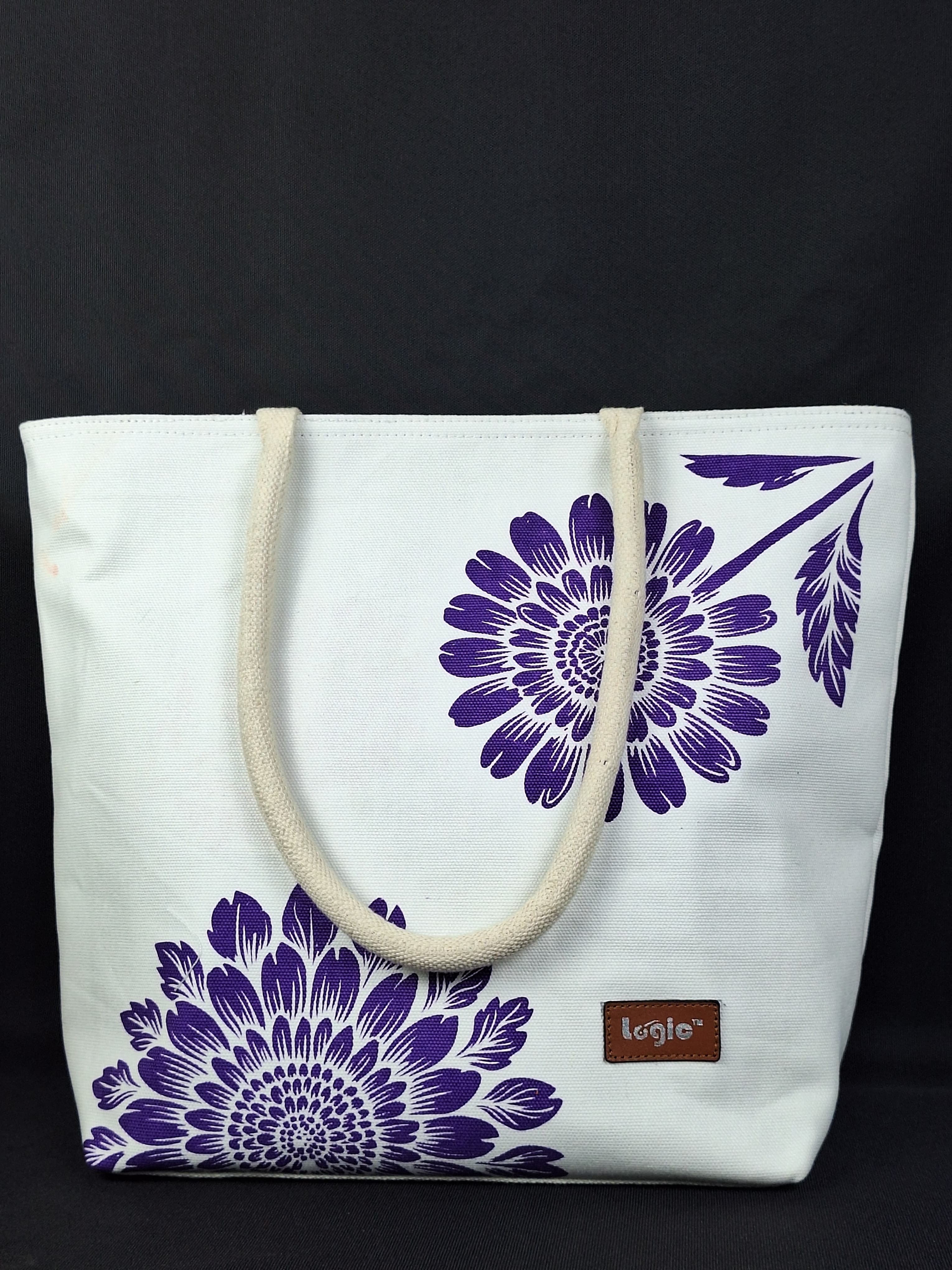 Floral Canvas Jute Bag
