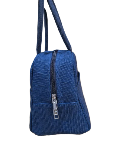 Blue Fabric Handbag