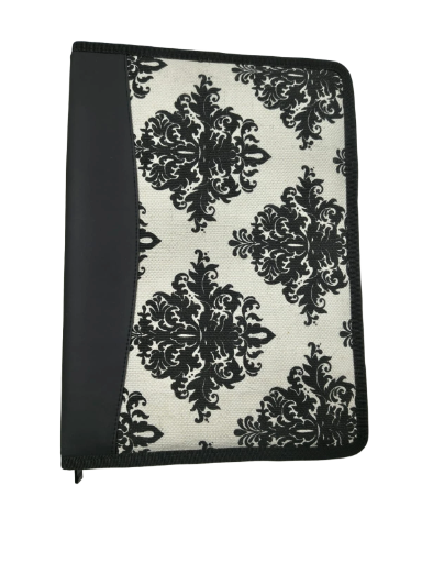 Elegant Black and White Portfolio Organizer