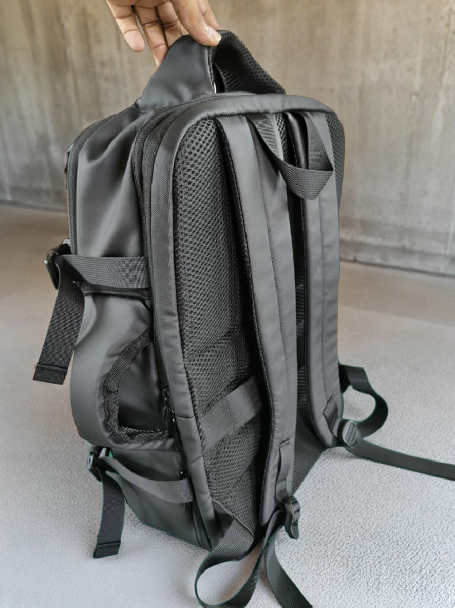 Modern Black Laptop Backpack