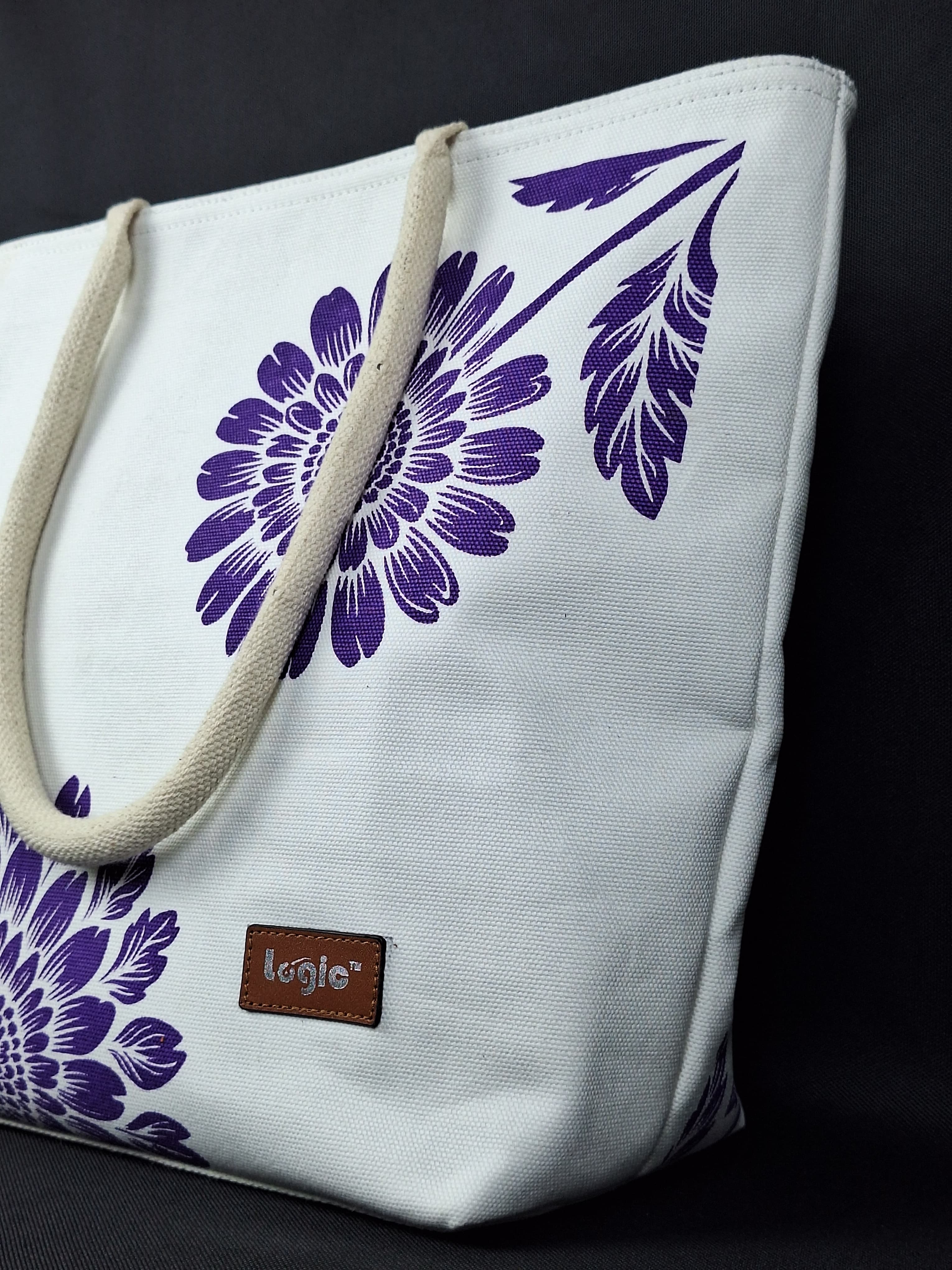Floral Canvas Jute Bag