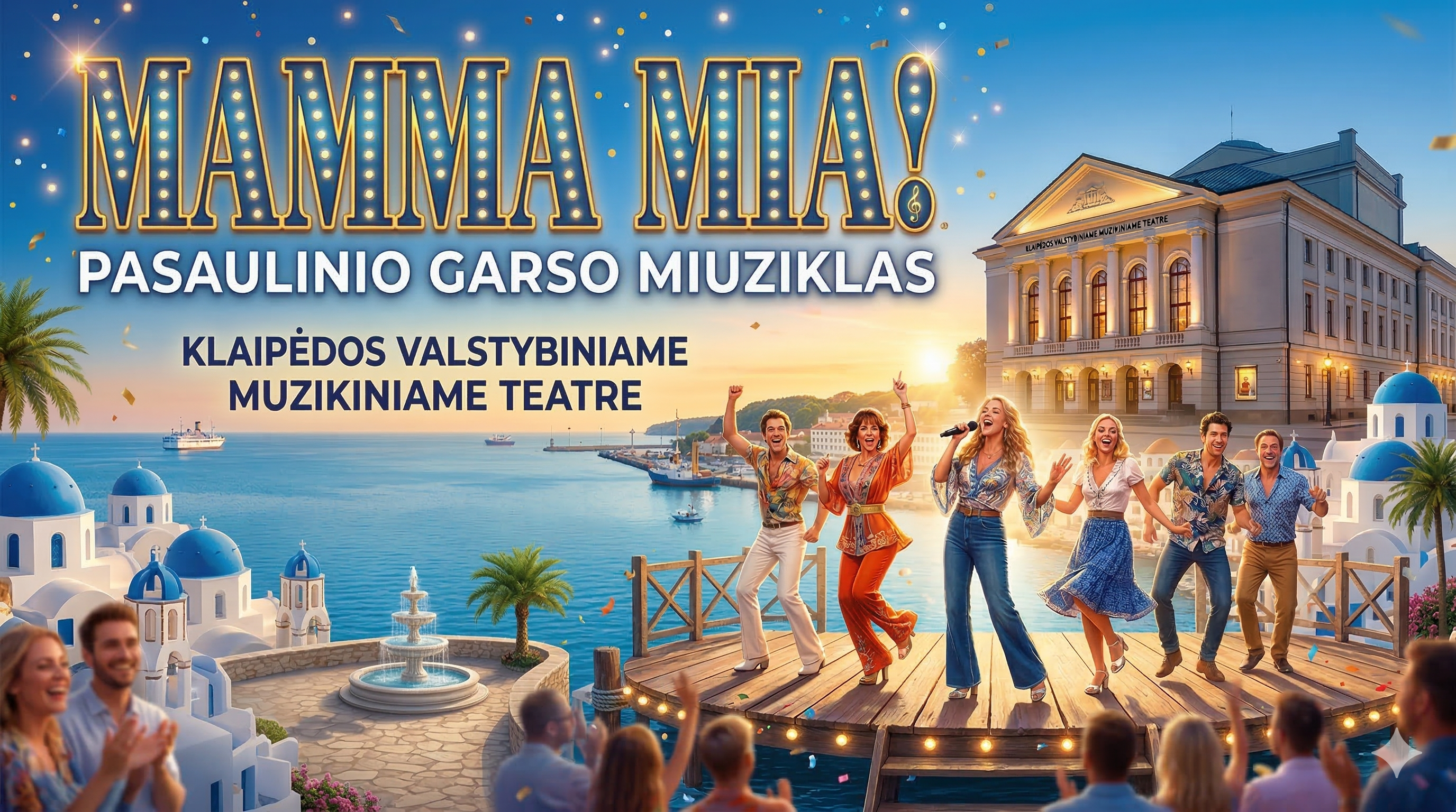 Pasaulinio garso miuziklas “MAMMA MIA!”  Klaipėdos muzikiniame teatre