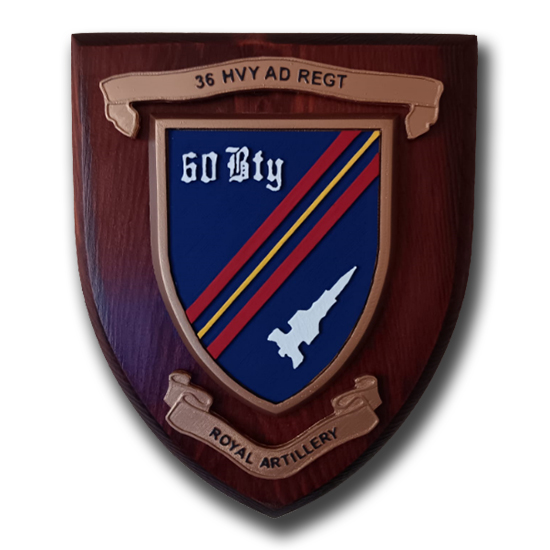 60 BATTERY - 36 HVY A D REGIMENT - R A