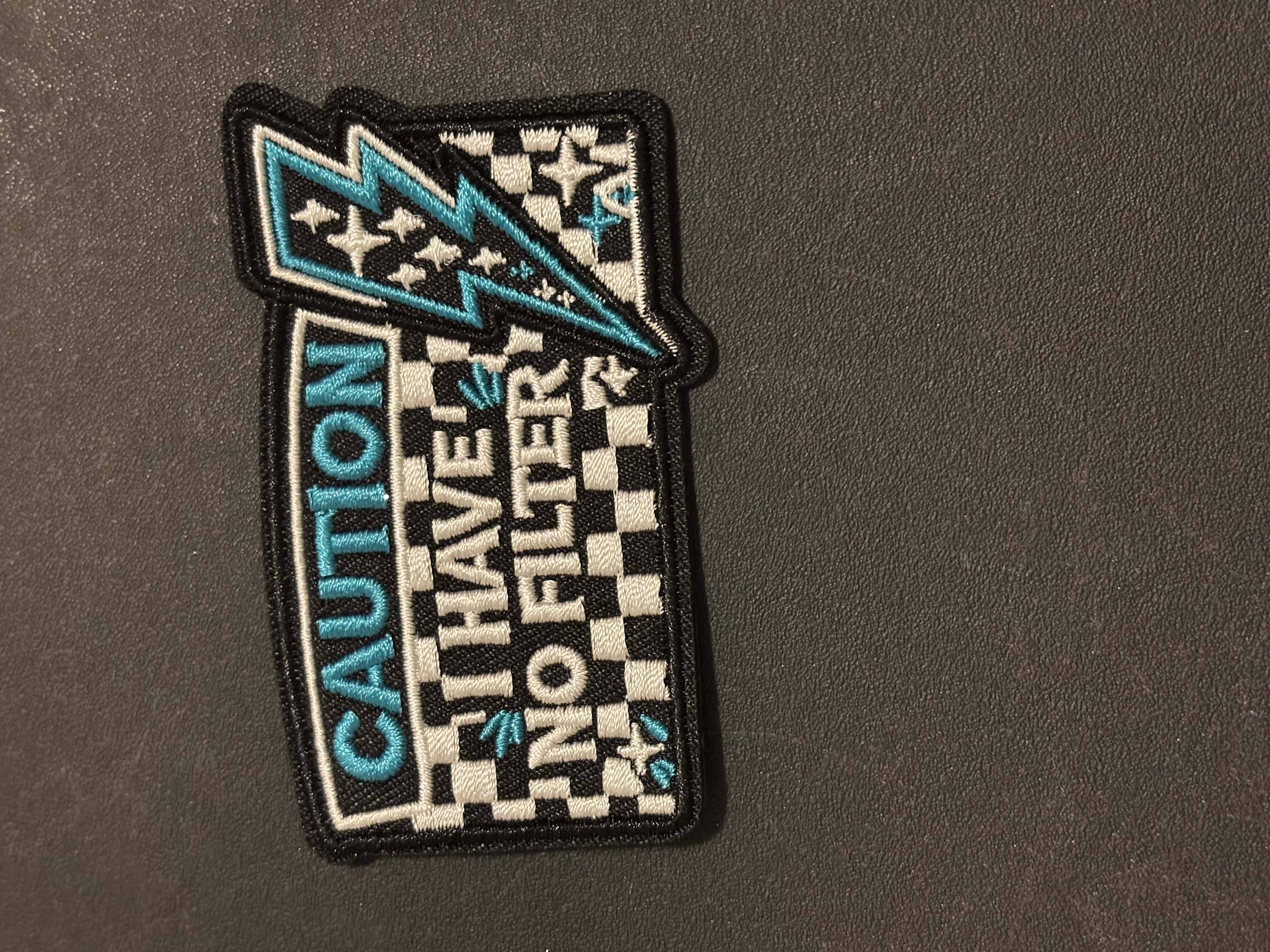 Caution No Filter Patch