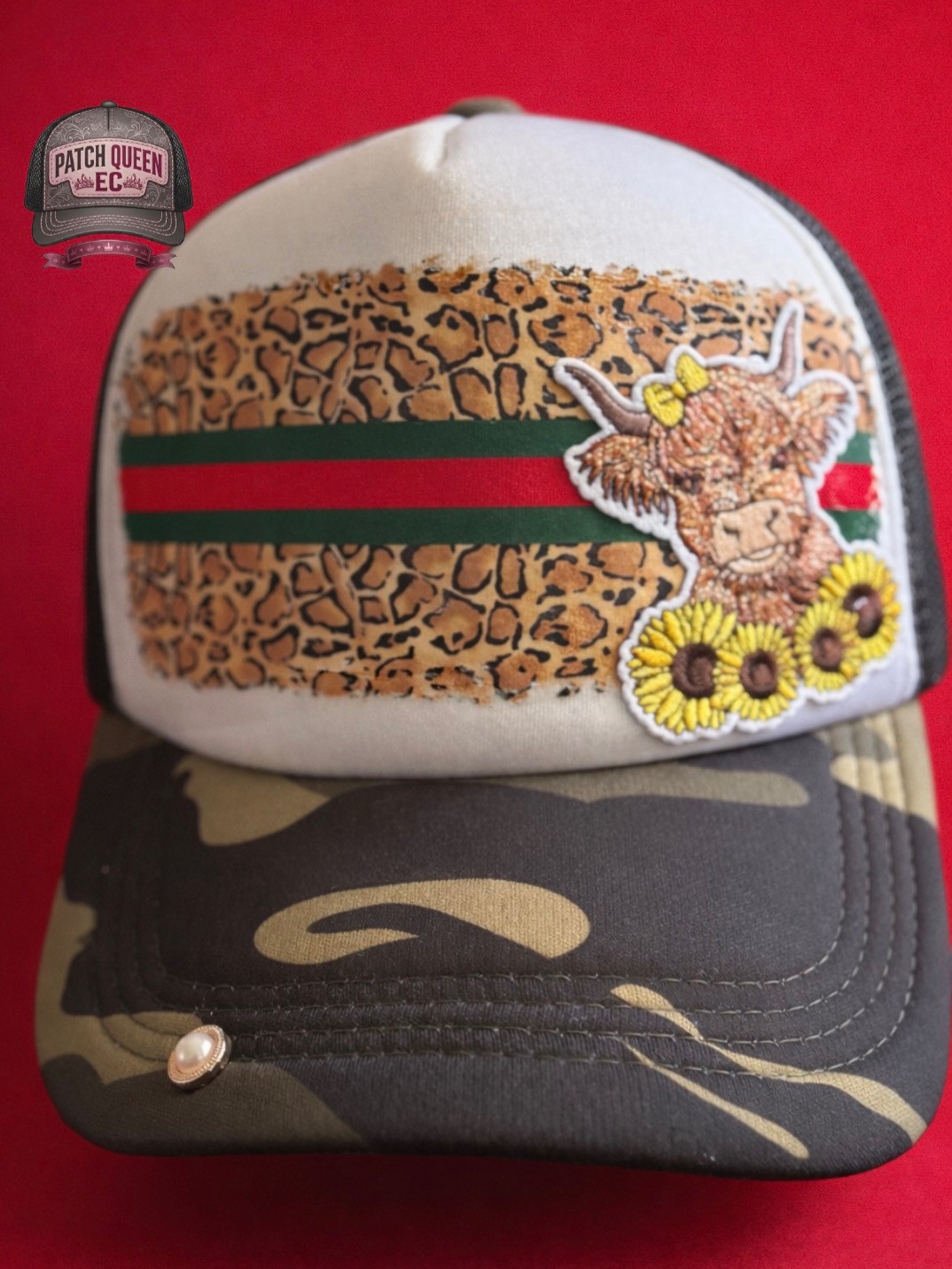 Leopard Cow Camouflage Vibe Cap