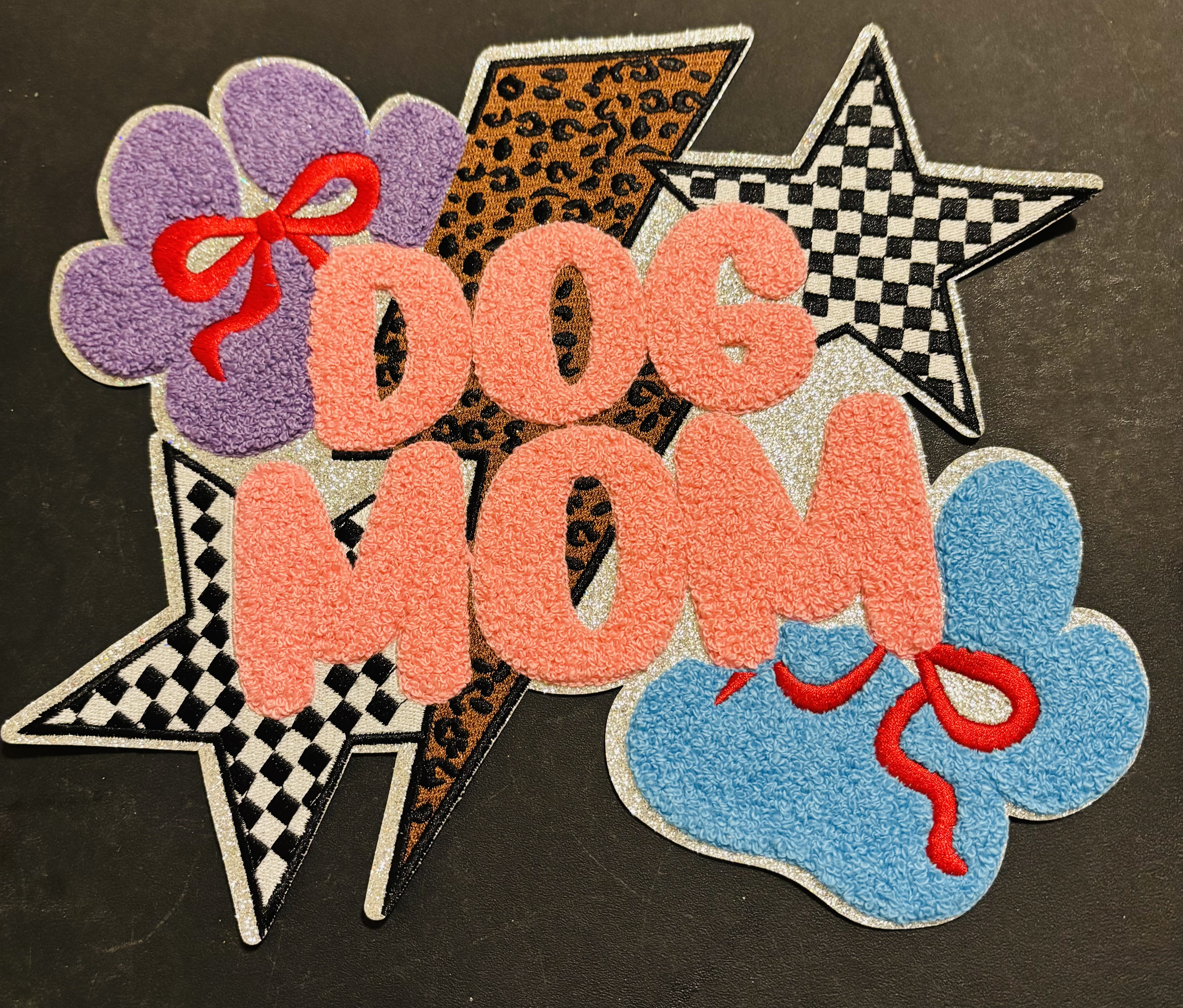 Dog Mom Chenille Patch