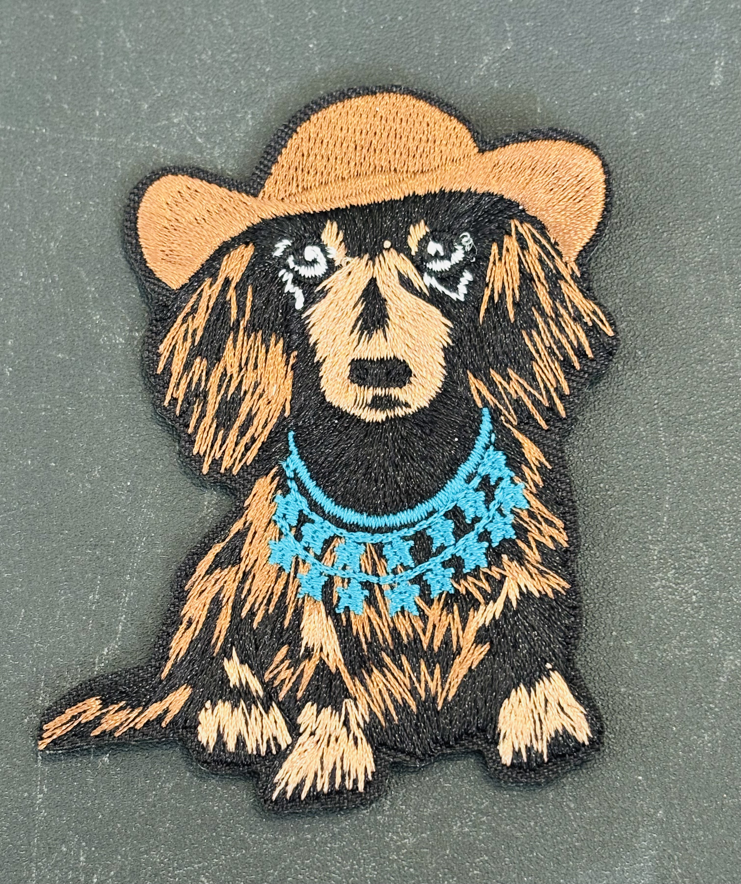 Cowboy Dog Embroidered Patch