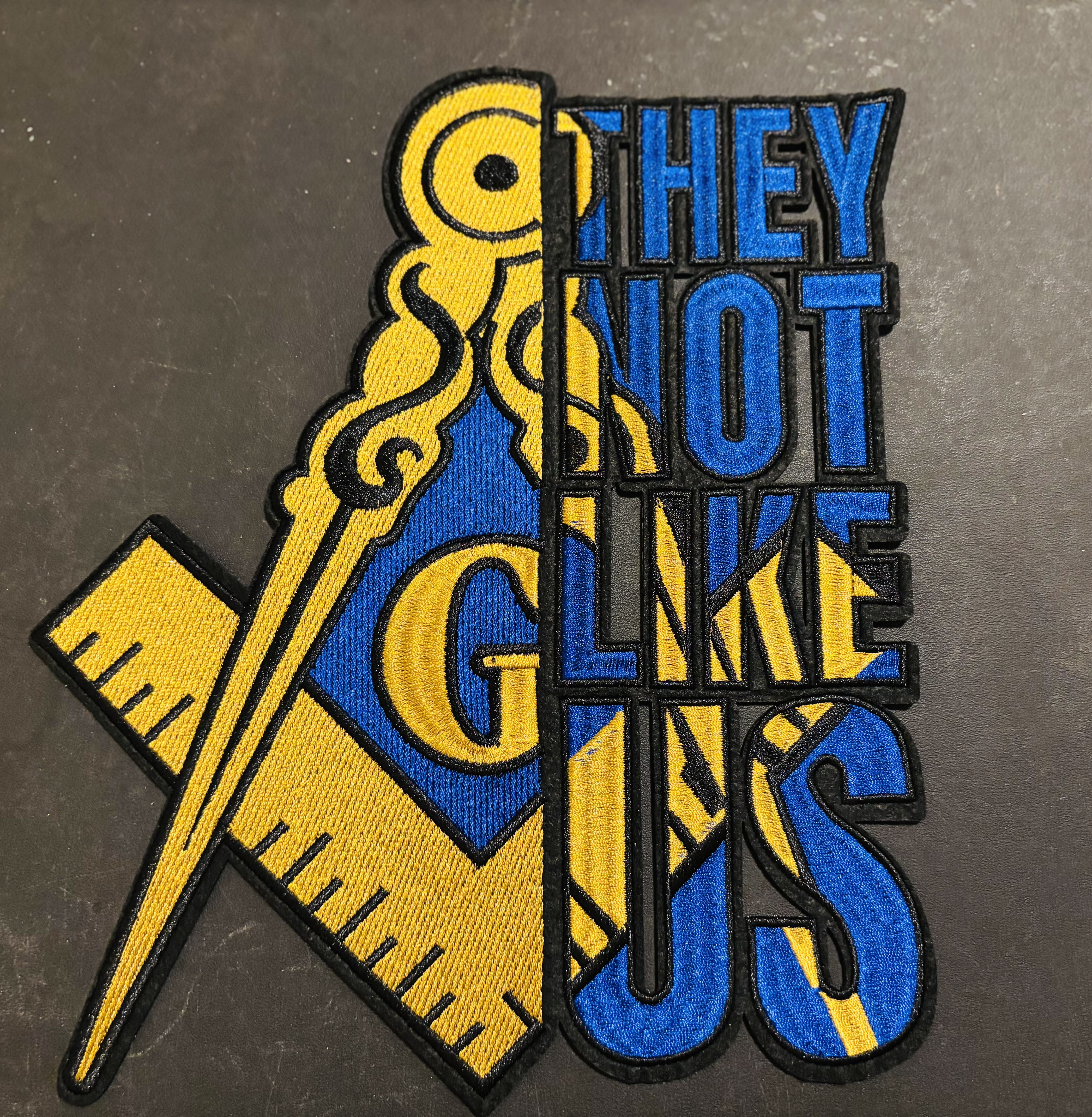 Masonic "They Not Like Us" Patch