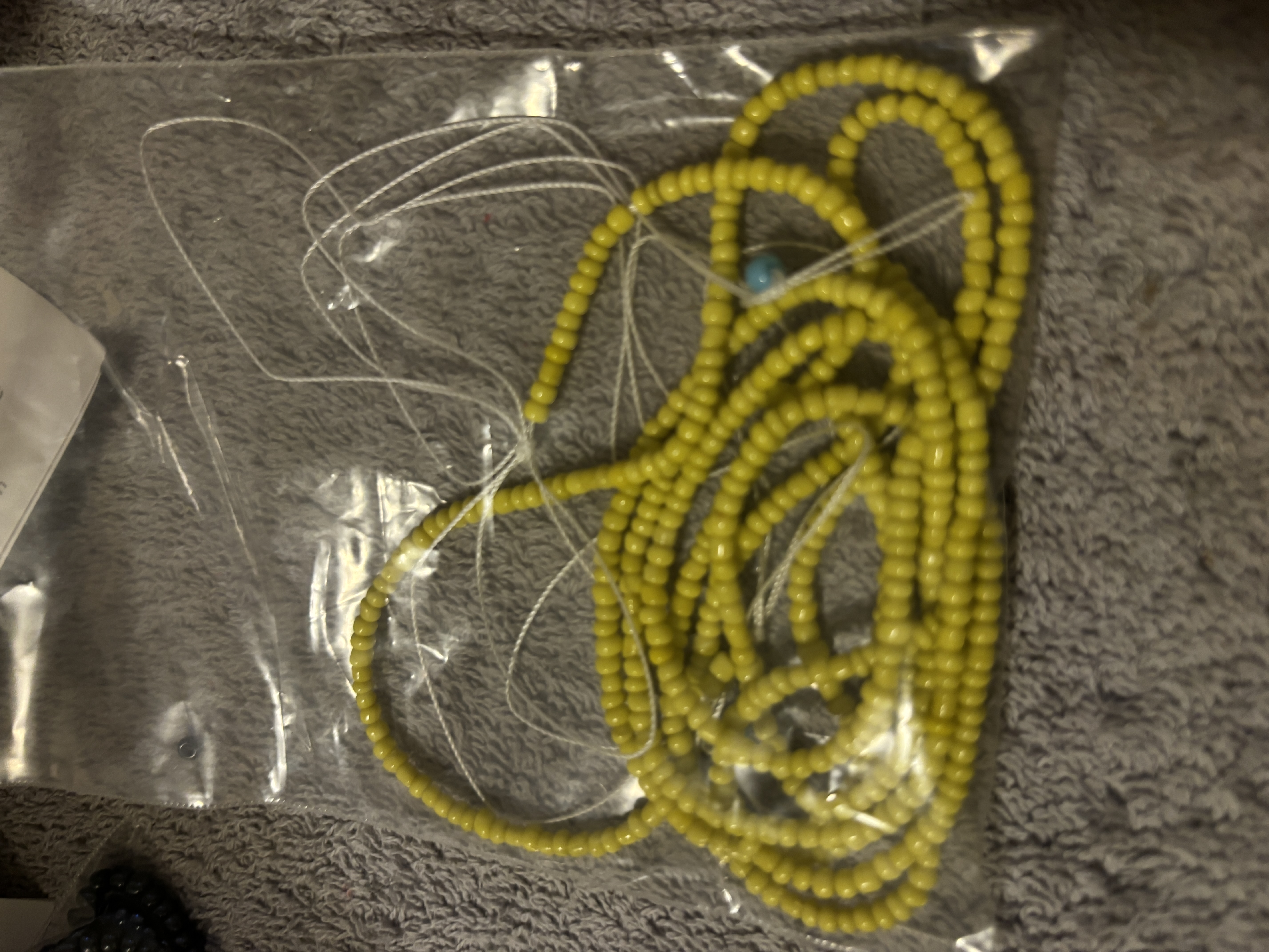 Yellow Glass Waist Bed
