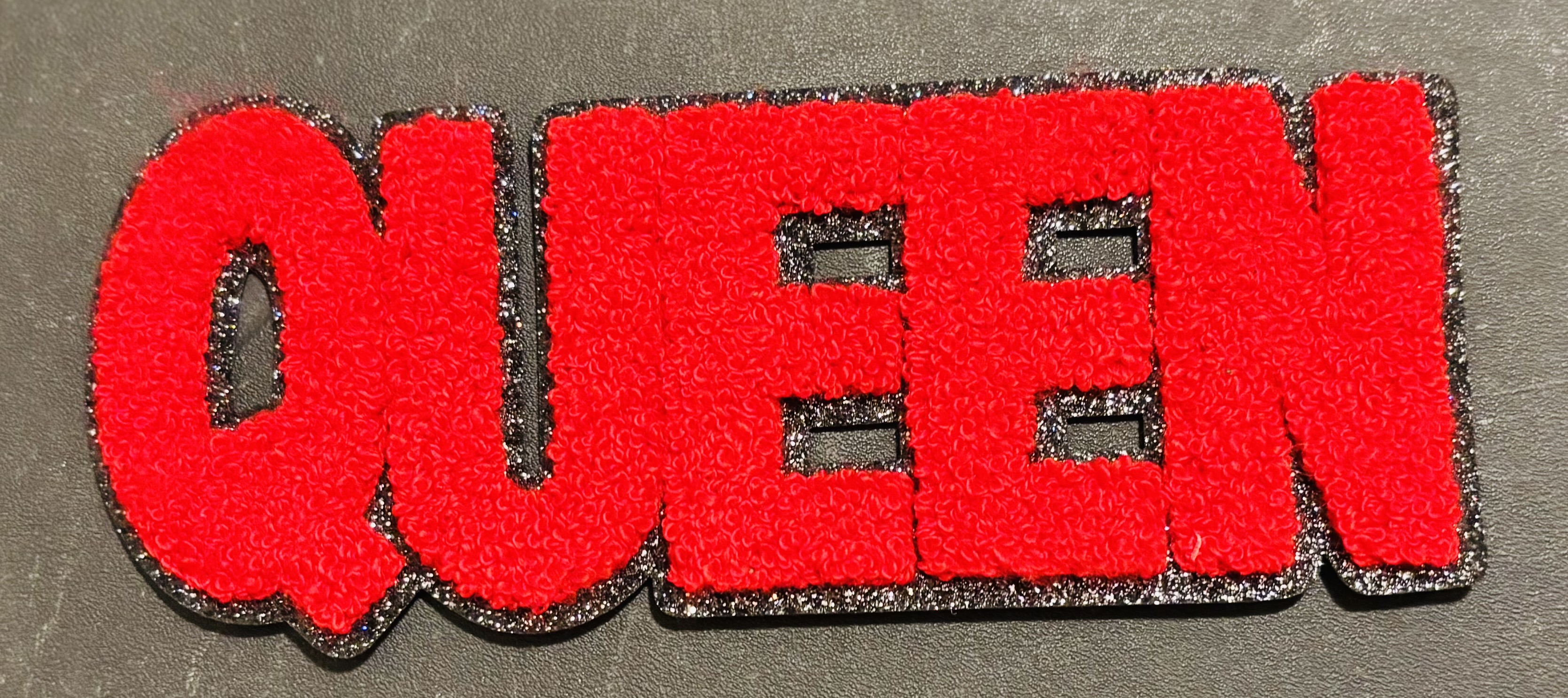Red QUEEN Embroidered Patch