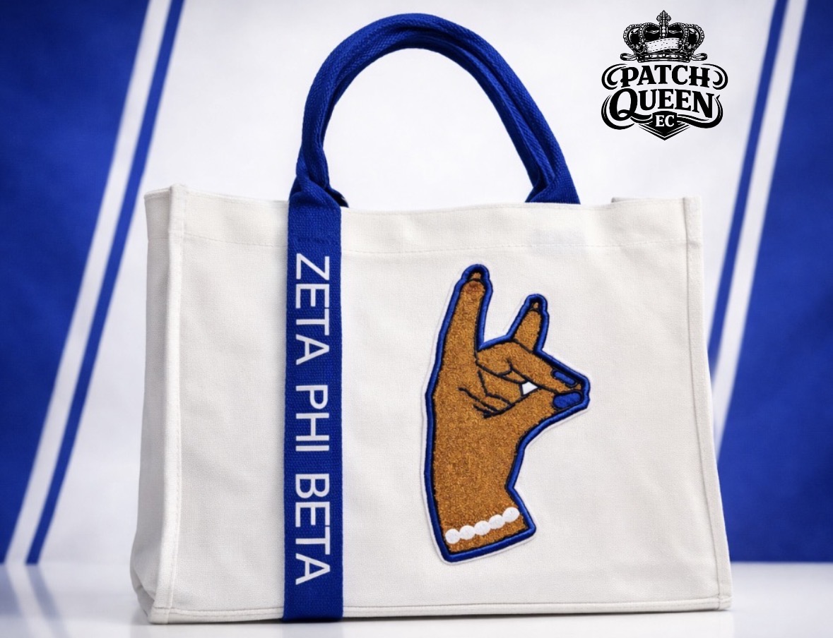 Zeta Phi Beta Canvas Tote Bag