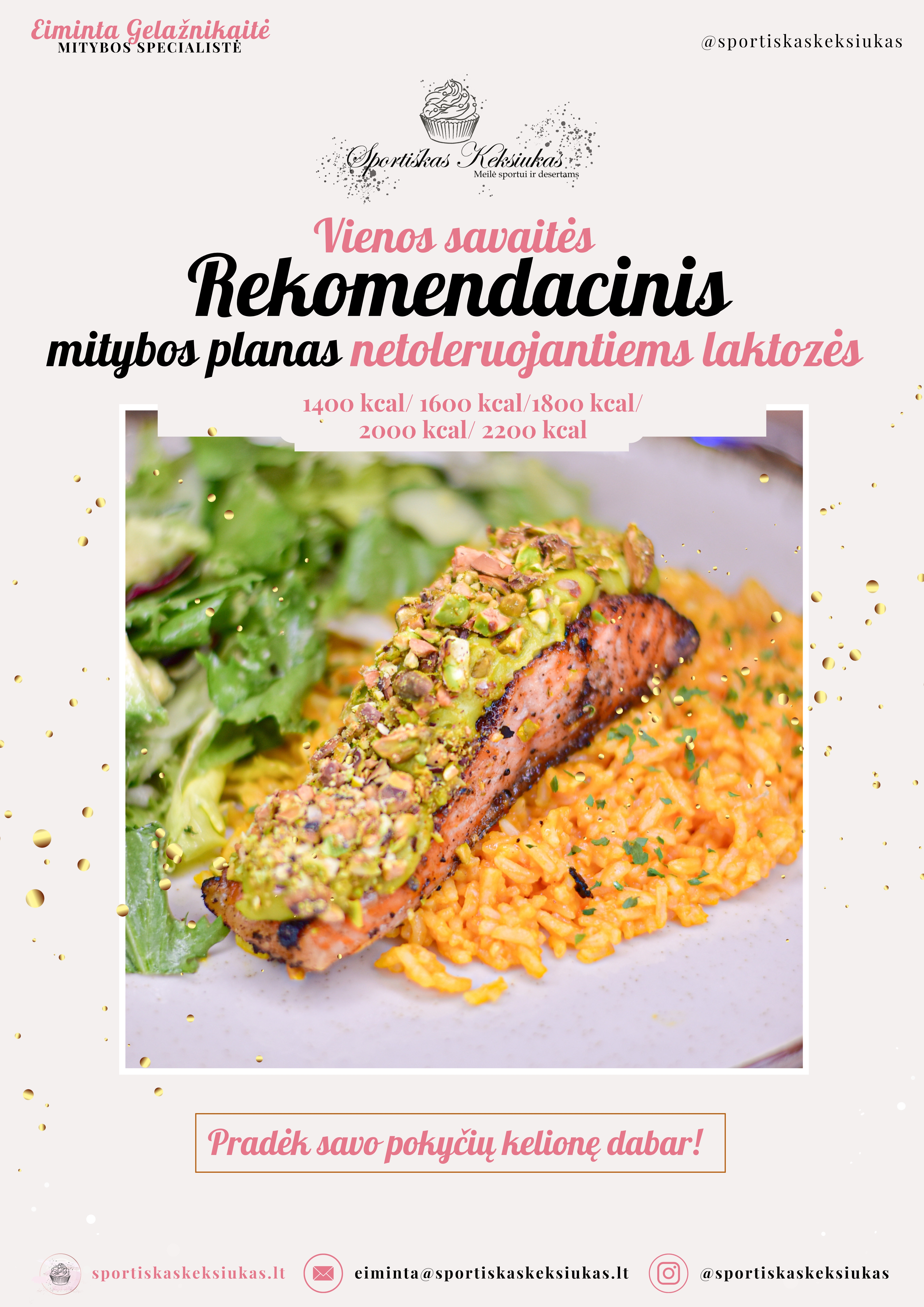 Rekomendacinis mitybos planas netoleruojantiems laktozės