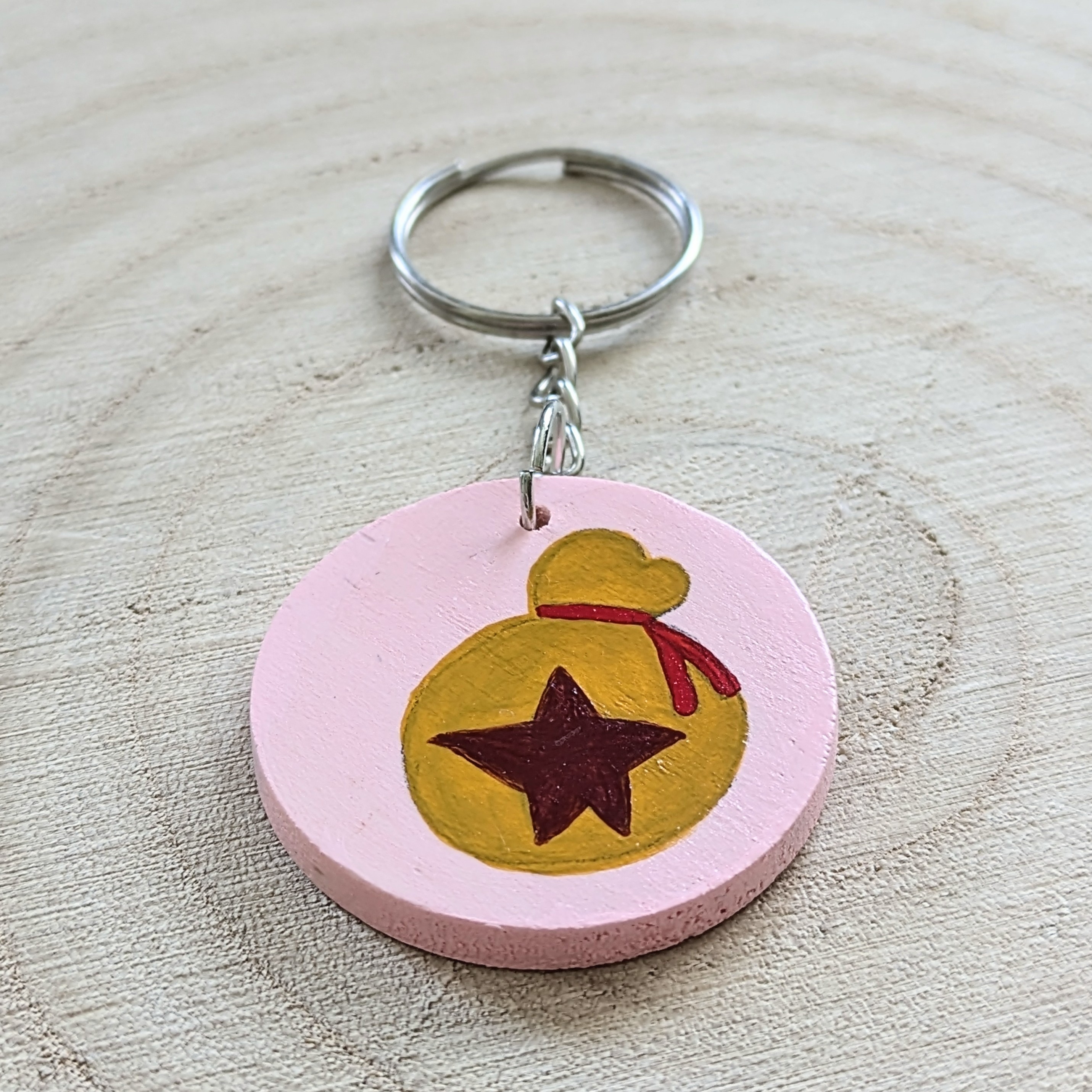 money bag keyring