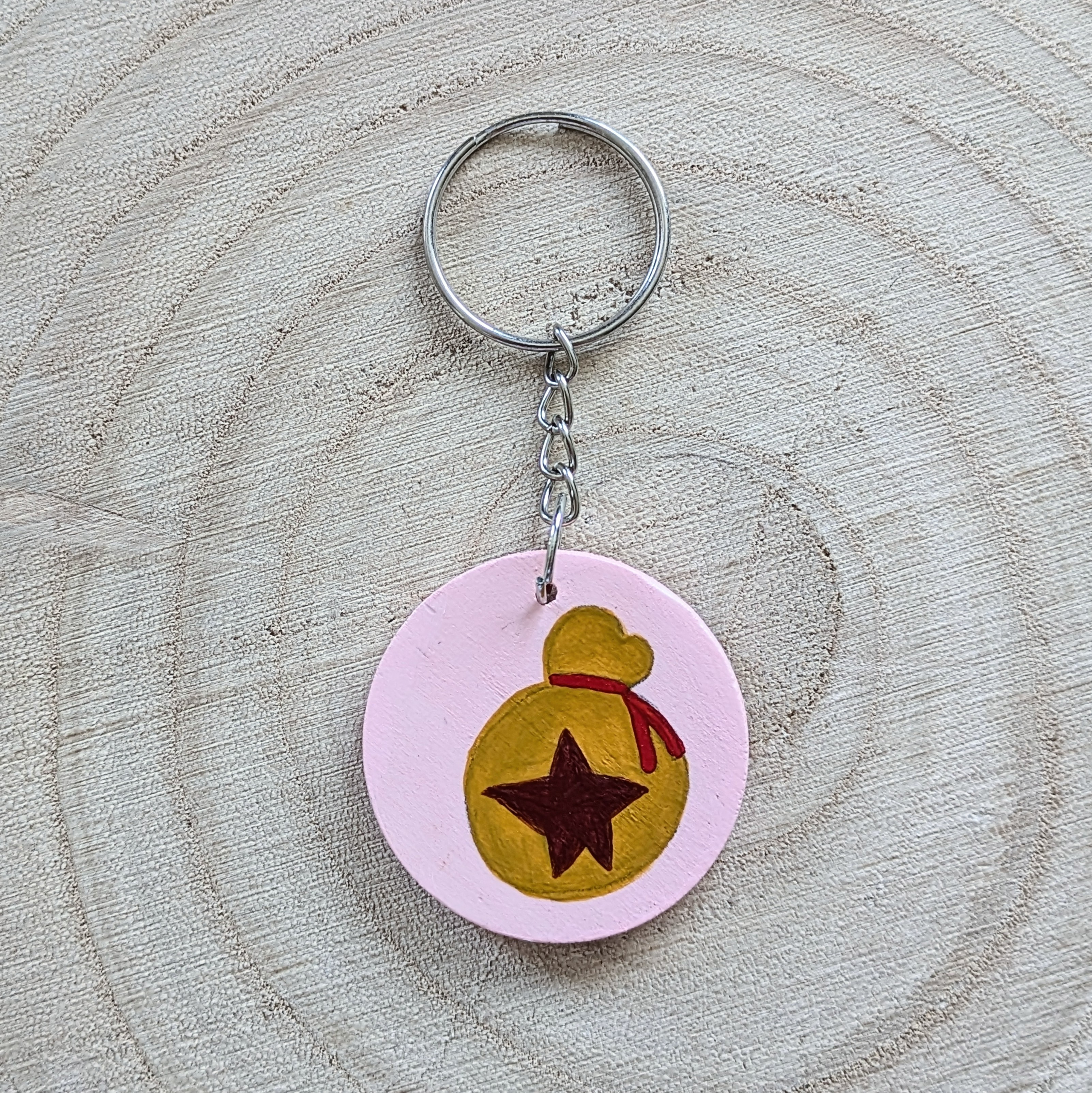 money bag keyring
