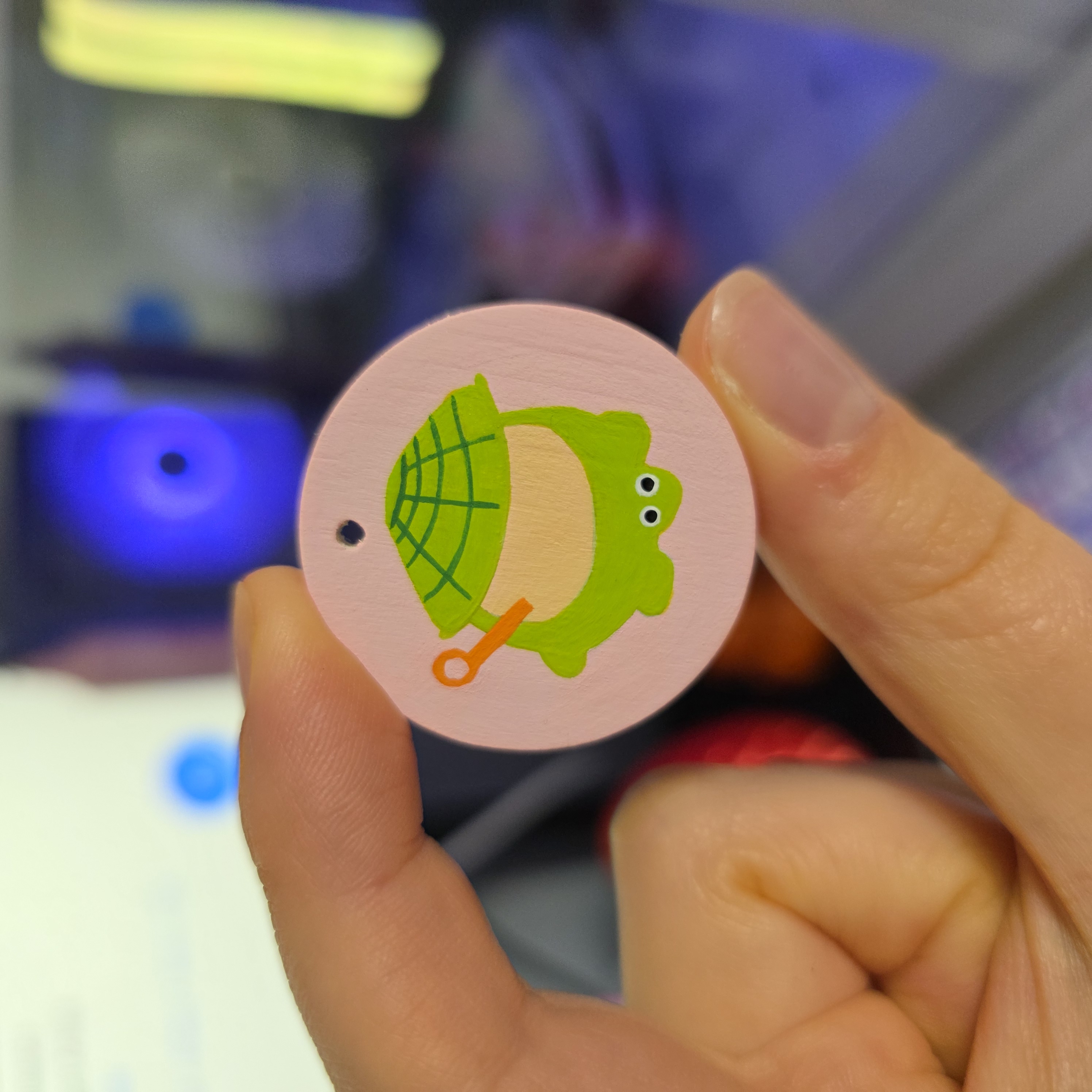 sandpit turtle keyring