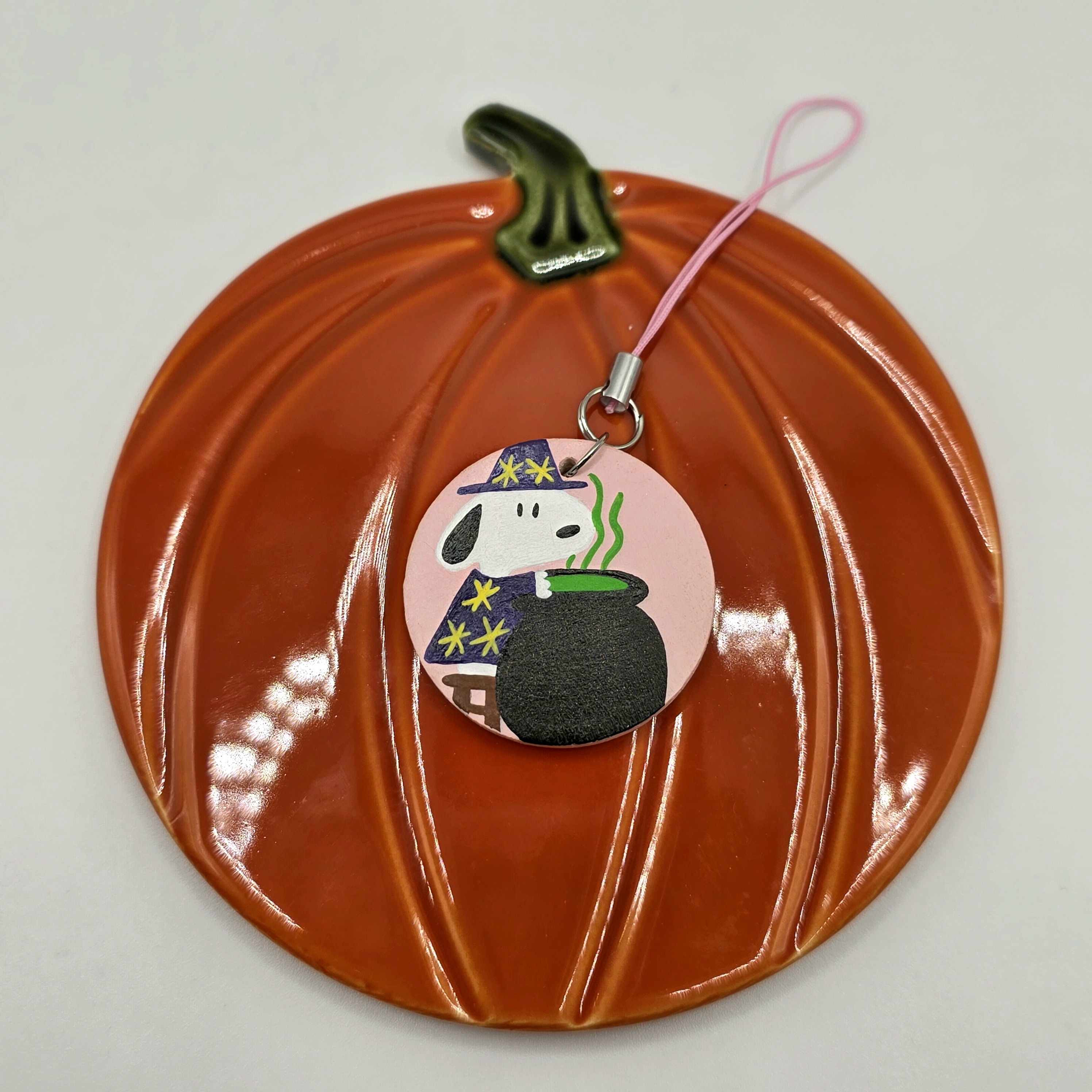 halloween wizard dog keyring