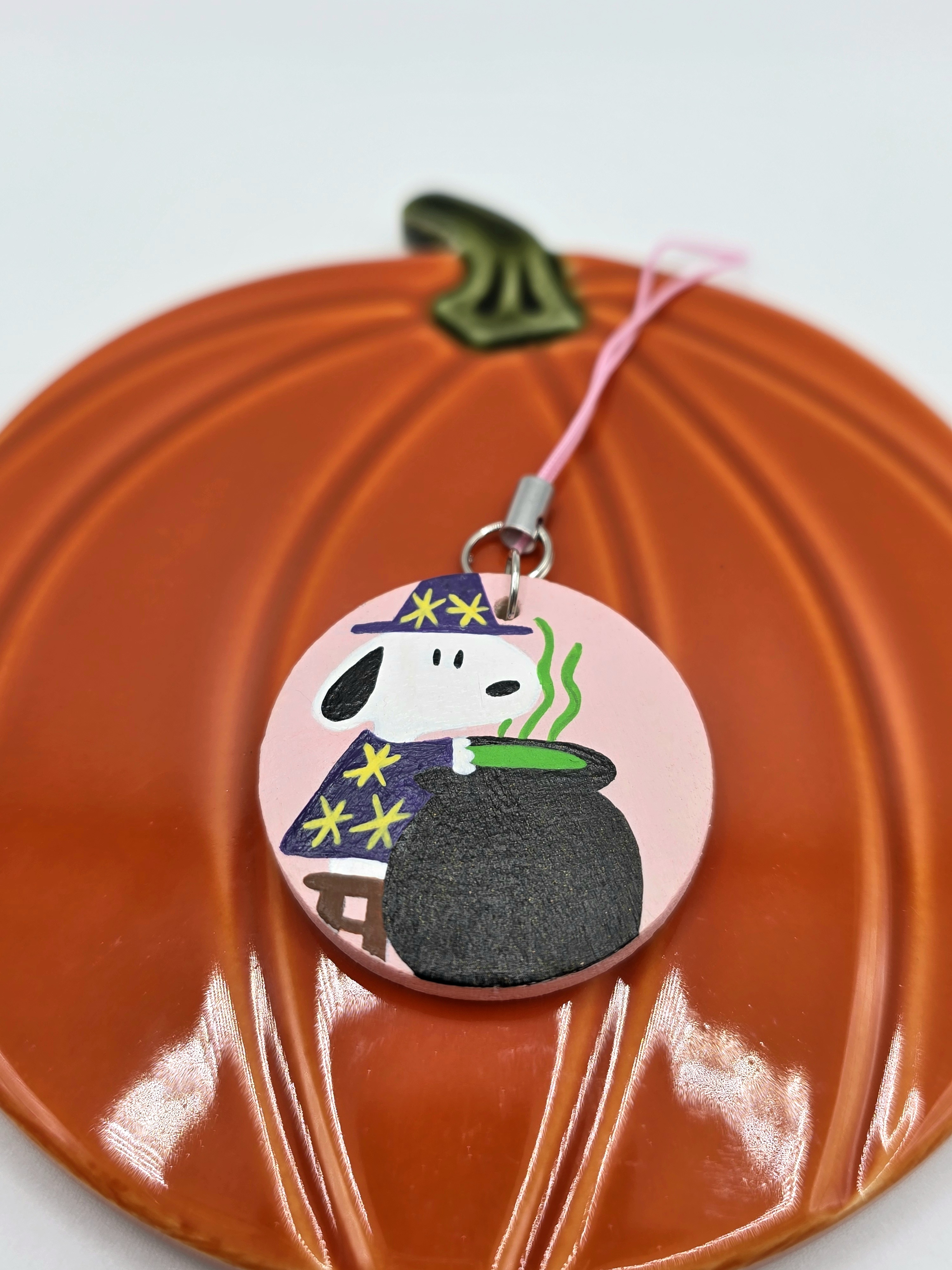 halloween wizard dog keyring