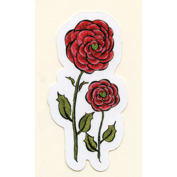 Red Hearts Sticker