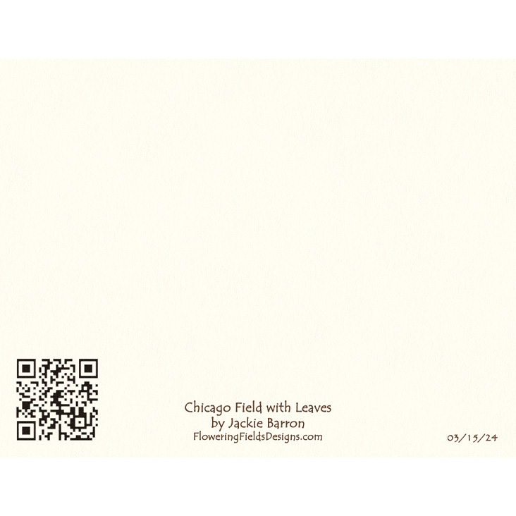 Chicago Flag Field with Leaves