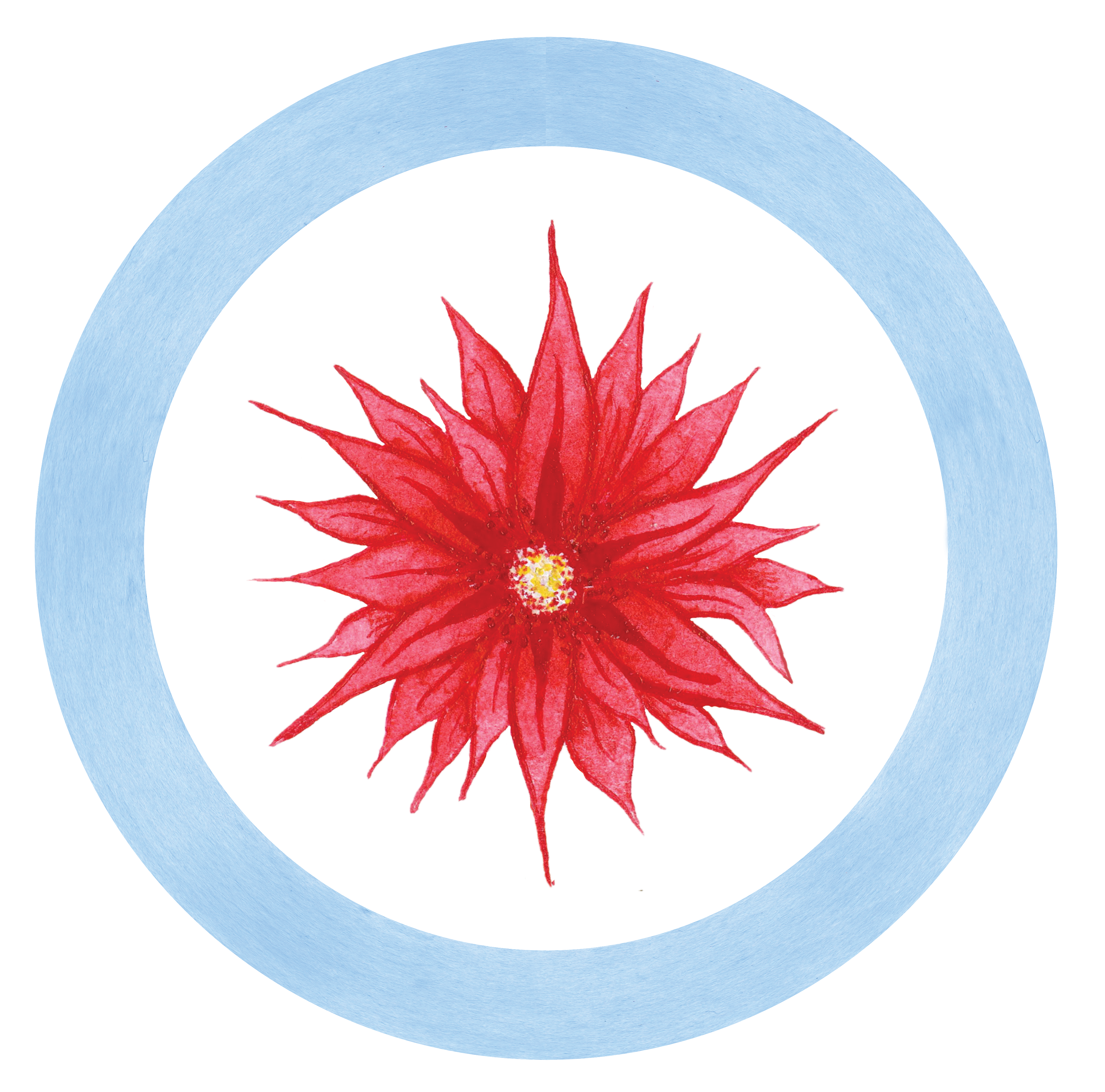 Chicago Flag Field with Leaves