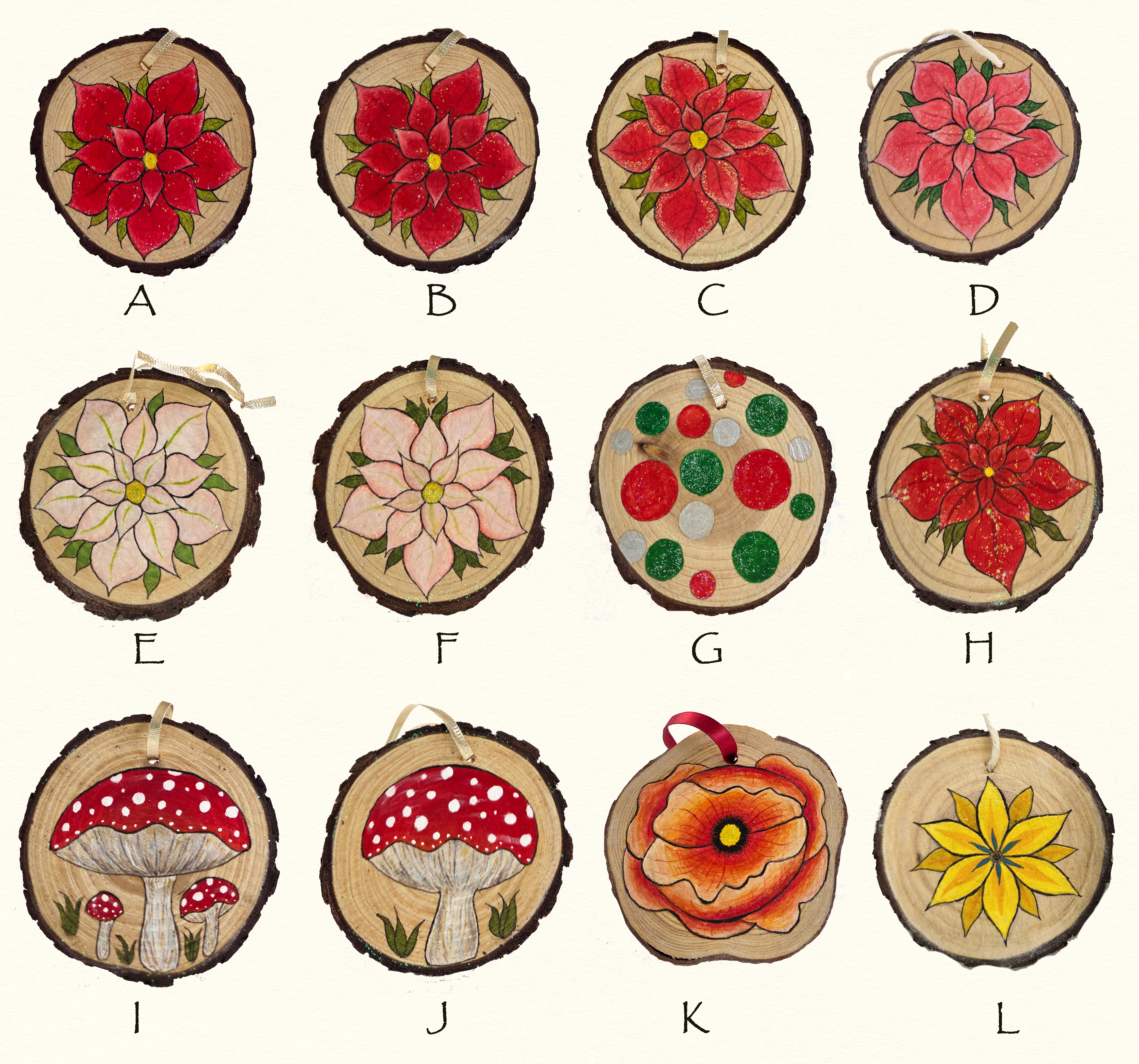 Hand-painted Holiday Ornaments