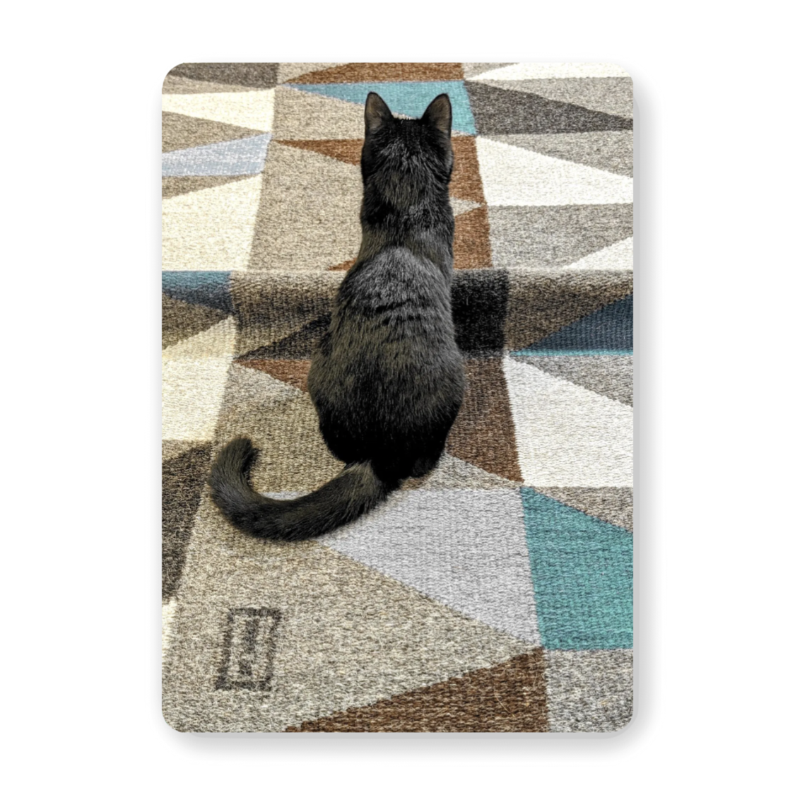 Carte postale "Triangles & Tola" – création Atelier LA TRAME