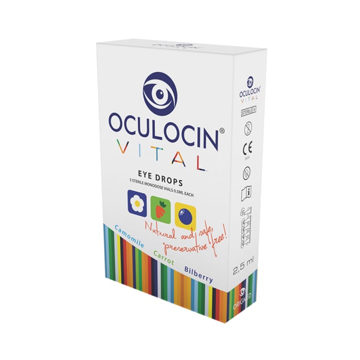 Akių lašai OCULOCIN vital 10vnt monodozių po 5ml