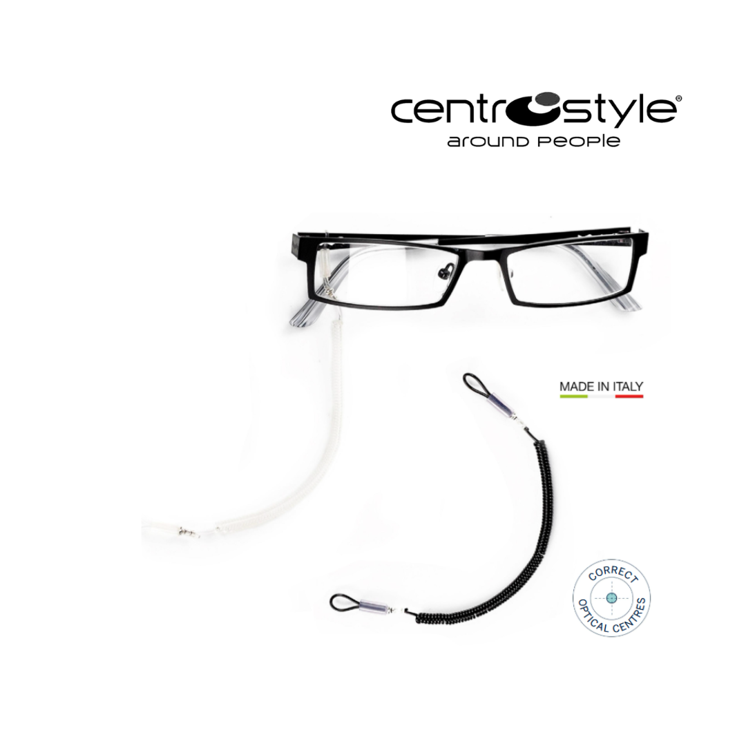 Virvelė akiniams sportui CENTROSTYLE (juoda)