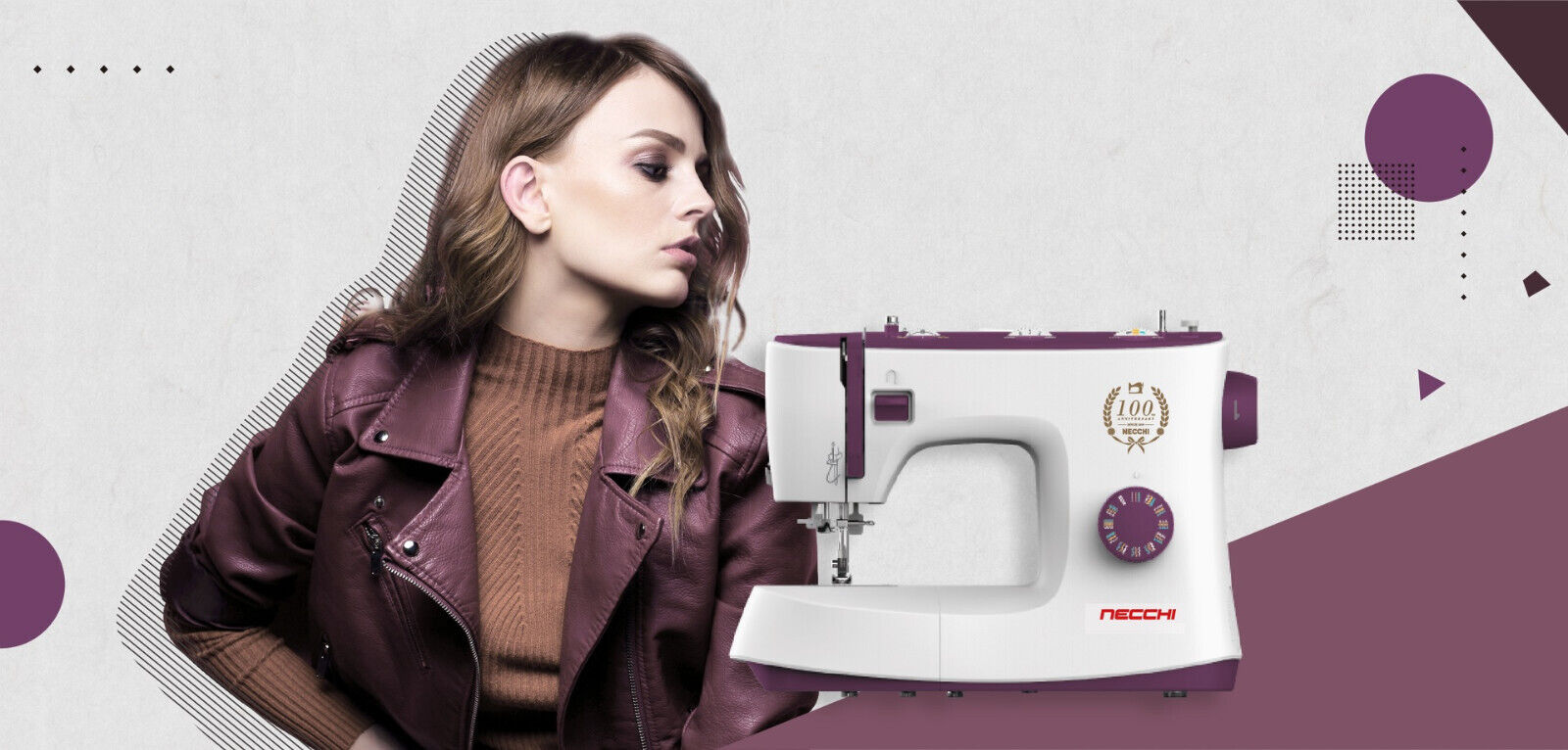 Necchi K132A Sewing Machine Plus FREE User Guide Book