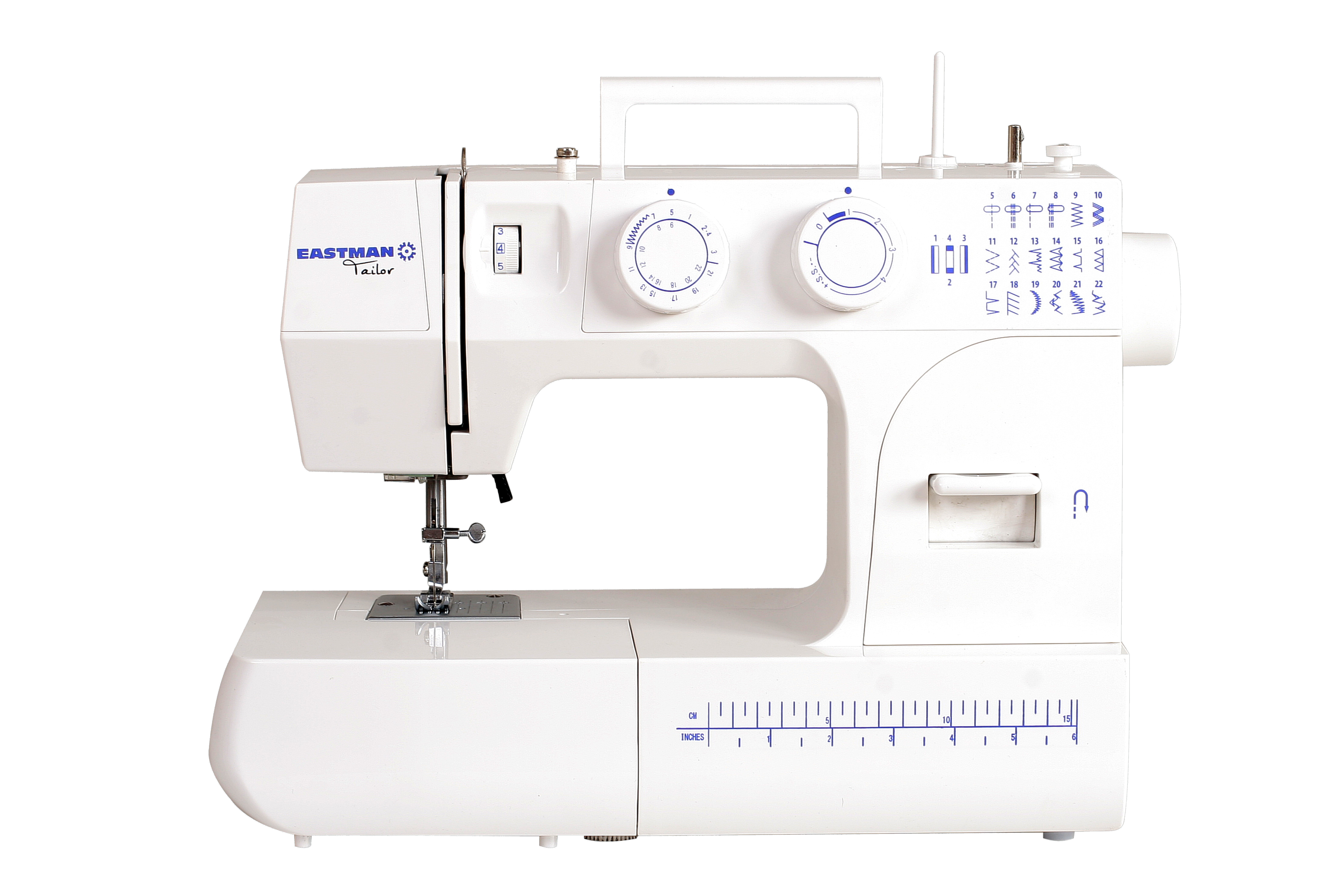 Sewing Machine 14K Eastman Tailor with Foot Control + Carry Case + Book + Scissor Set