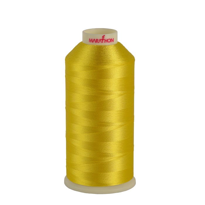 Marathon Embroidery Machine Thread 1000m Spool Rayon 1005 Sunshine