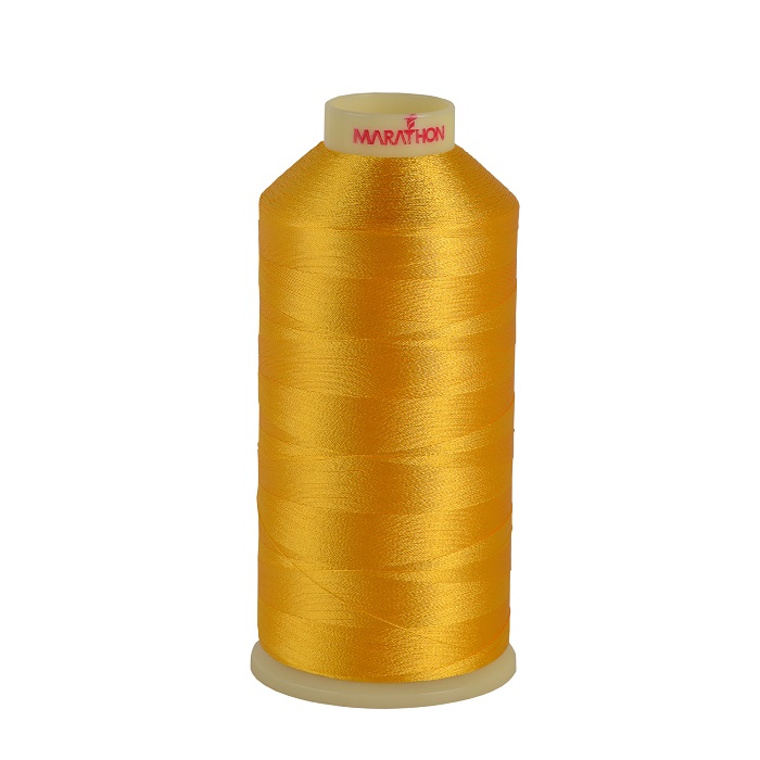 Marathon Embroidery Machine Thread 1000m Spool Rayon 1007 Yellow