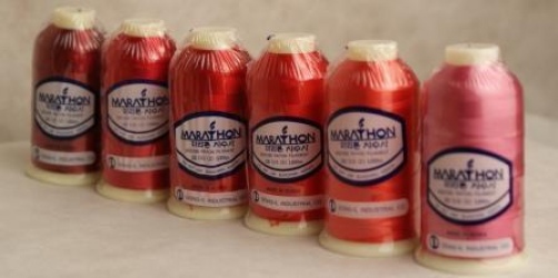 Marathon Embroidery Machine Thread 1000m Spool Rayon 6 Pack Reds