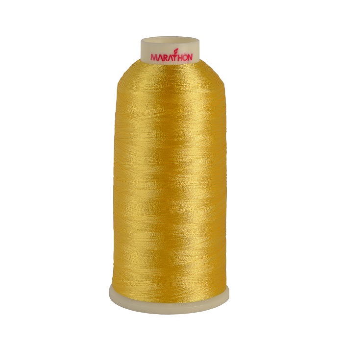 Marathon Embroidery Machine Thread 5000m Spool Rayon 1006 Lemon Yellow