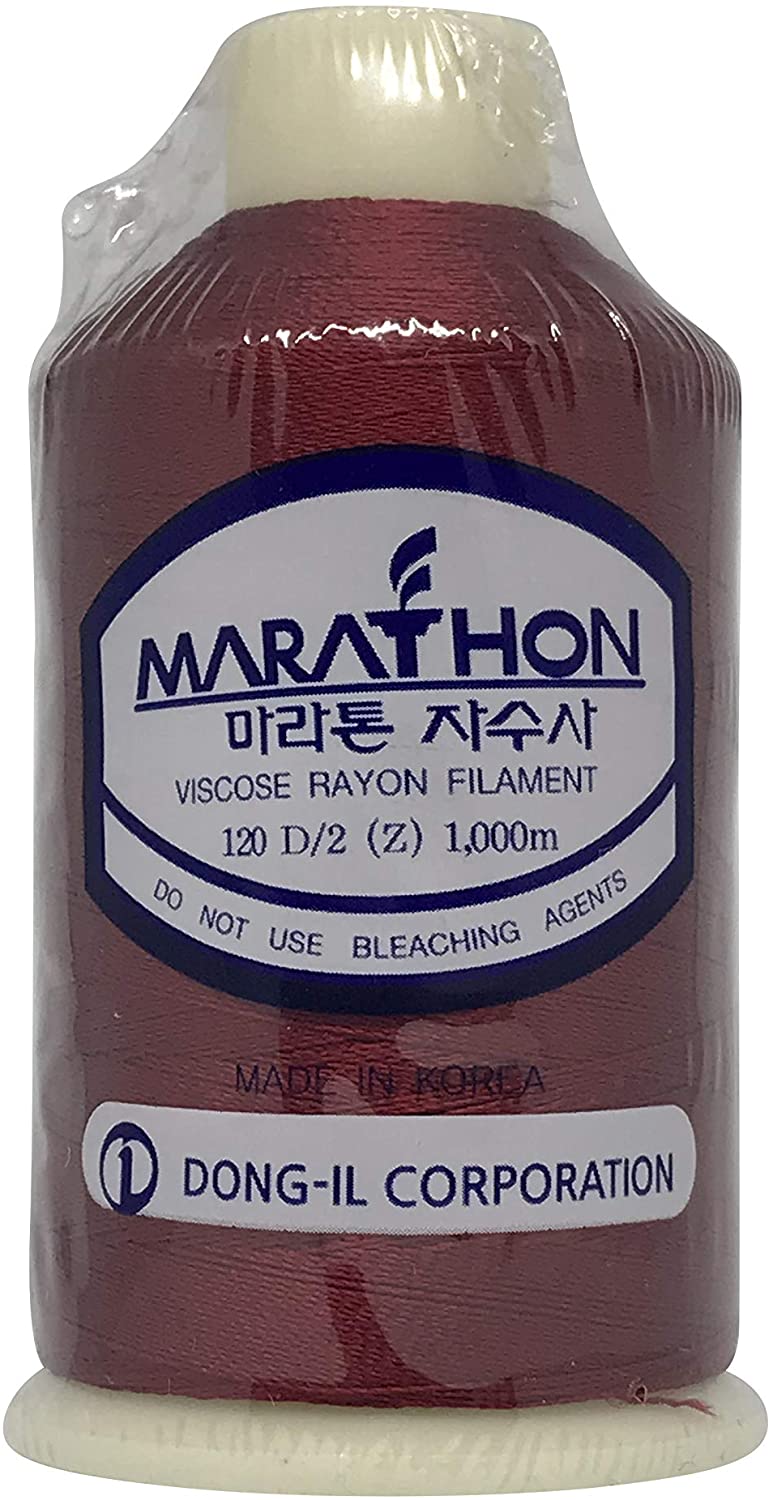 Marathon Embroidery Machine Thread 5000m Spool Rayon 1243 Dark Fuchsia