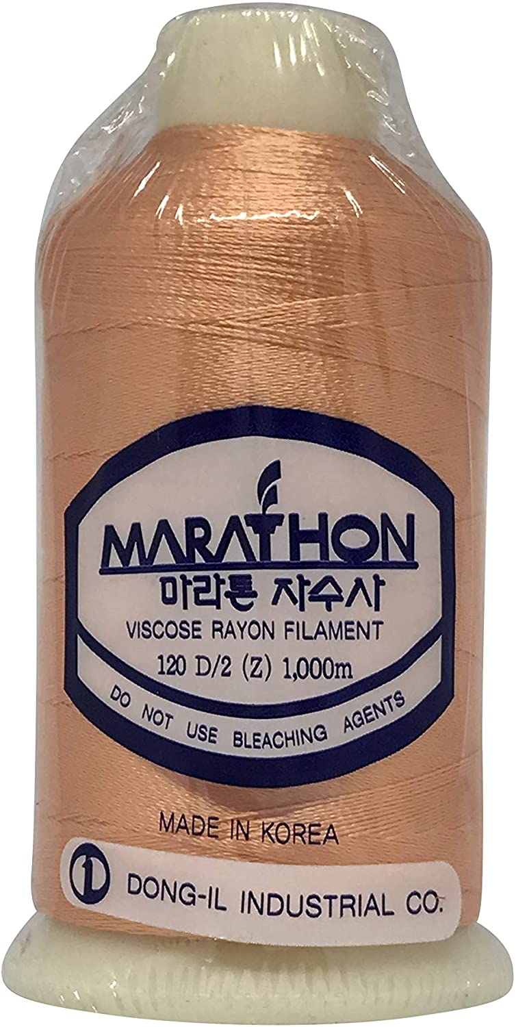 Marathon Embroidery Machine Thread 1000m Spool Rayon 1233